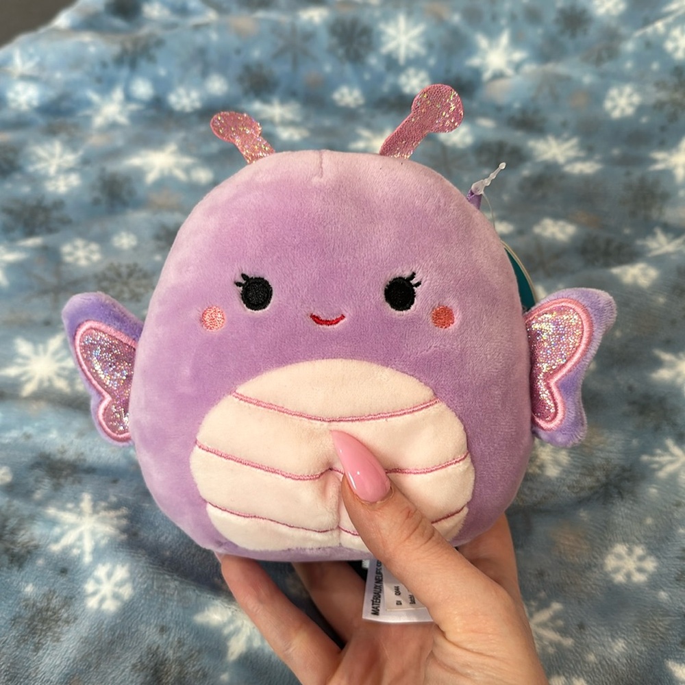 Squishmallows Brenda Purple Butterfly 4”